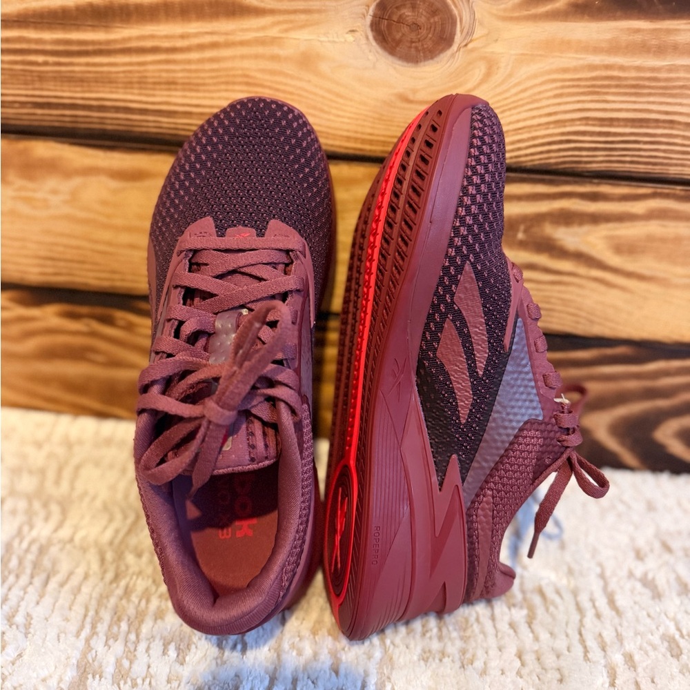 Reebok Nano X3 Sneakers Sedona Rose Maroon Women's Training Shoes - Picture 3 of 5